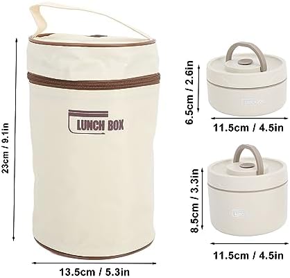 Pissente Isolierte -Lunchbox, Isolierter Lunchbehälter aus 304 Edelstahl, Versiegelt, Multifunktiona