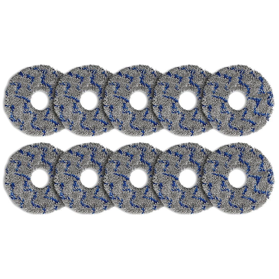 (10 Stück) Waschbare, Wiederverwendbare Wischpads für ECOVACS DEEBOT X1 Omni/ X1 PRO Omni/ X1 Turbo/