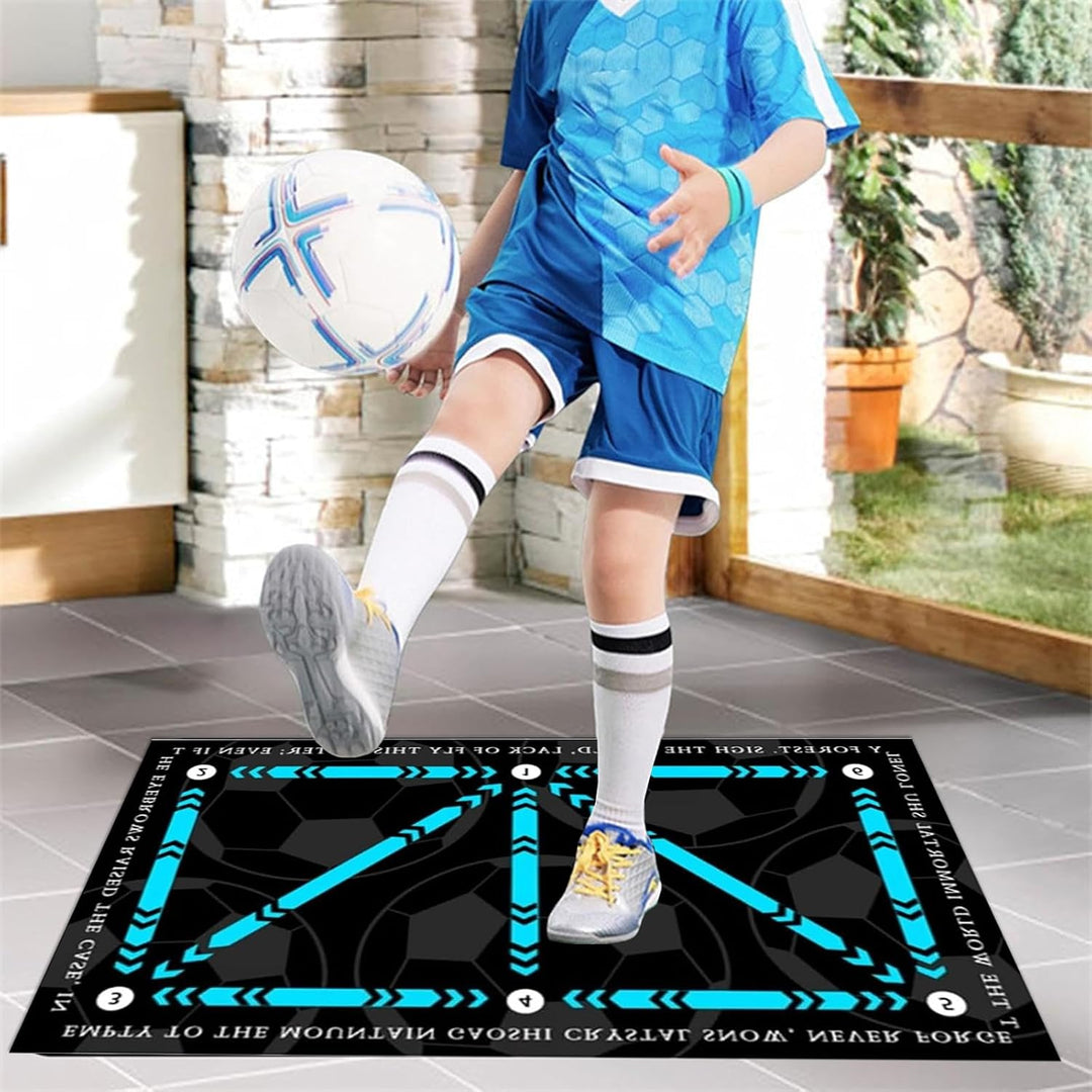 AFAIK Fussball Trainingsmatte Fussballmatte Fussball Schritt Trainingsmattem rutschfeste Fussball Sc