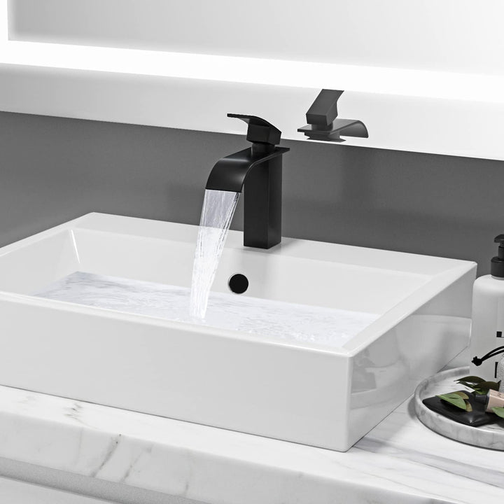 Wasserhahn Bad Schwarz Waschtischarmatur Schwarz - Cecipa Wascharmatur Bad Schwarz aus Edelstahl - M