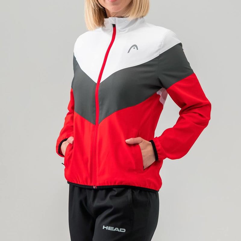 HEAD Damen Club 22 Jacket Women Jacket (1er Pack) XS Rot, XS Rot