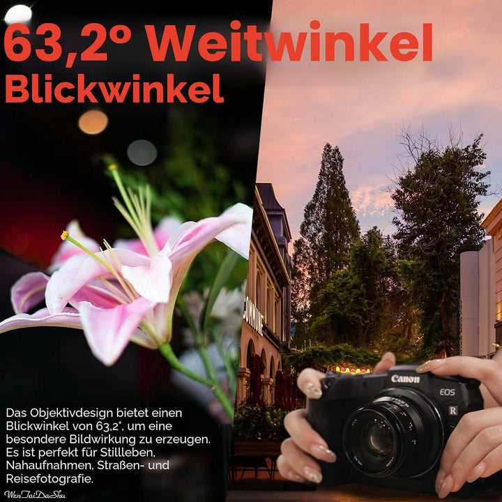 PERGEAR 35mm F1.4 Vollformat-Objektiv mit manuellem Fokus, kompatibel mit spiegellosen Vollformat-L-