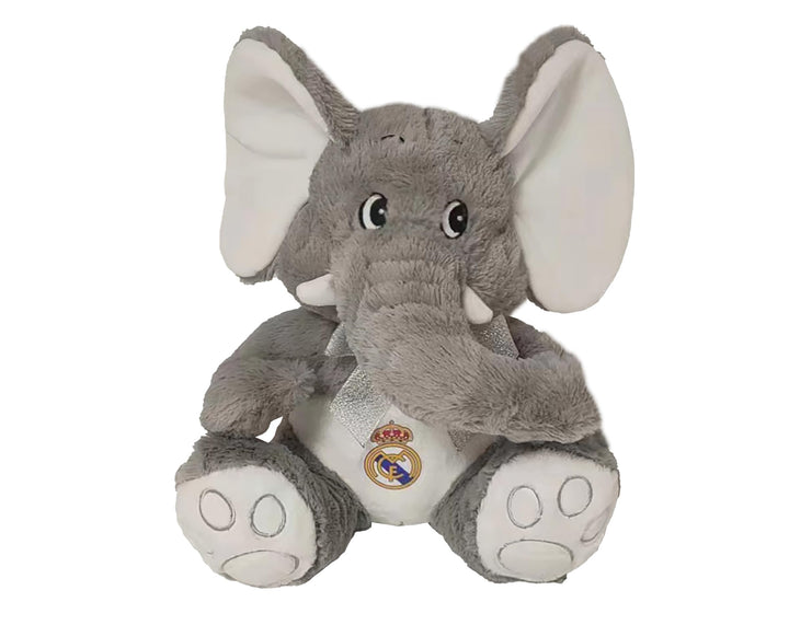 CyP Brands Real Madrid Plüschfigur, Elefant, 25 cm, Grau, offizielles Produkt