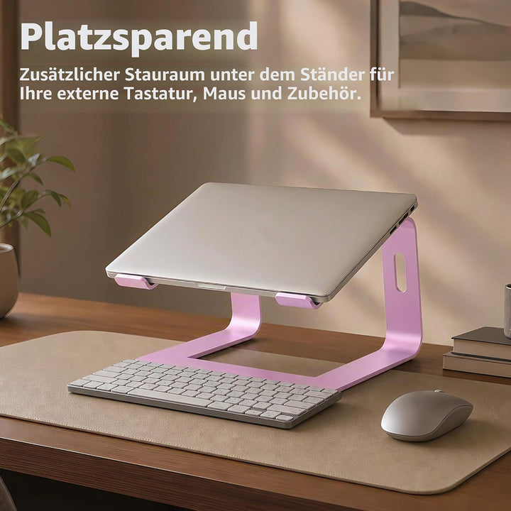 Orionstar Laptop Ständer, Ergonomischer Laptop Stand für Schreibtisch, Aluminium Laptop Halterung mi