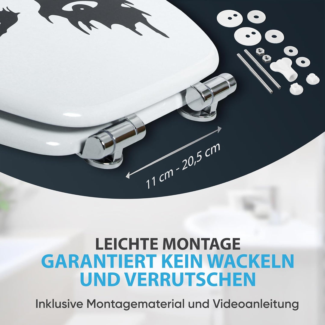 Sanilo WC Sitz mit Absenkautomatik, viele neue Toilettendeckel zur Auswahl, hochwertige Oberfläche,