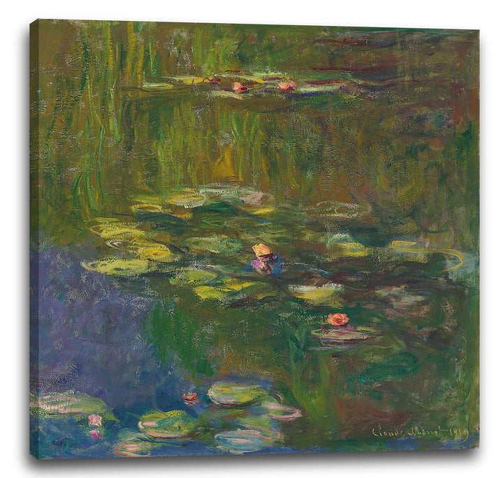 Printed Paintings Leinwand (60x60cm): Claude Monet - Der Seerosenteich 60x60 cm, 60x60 cm