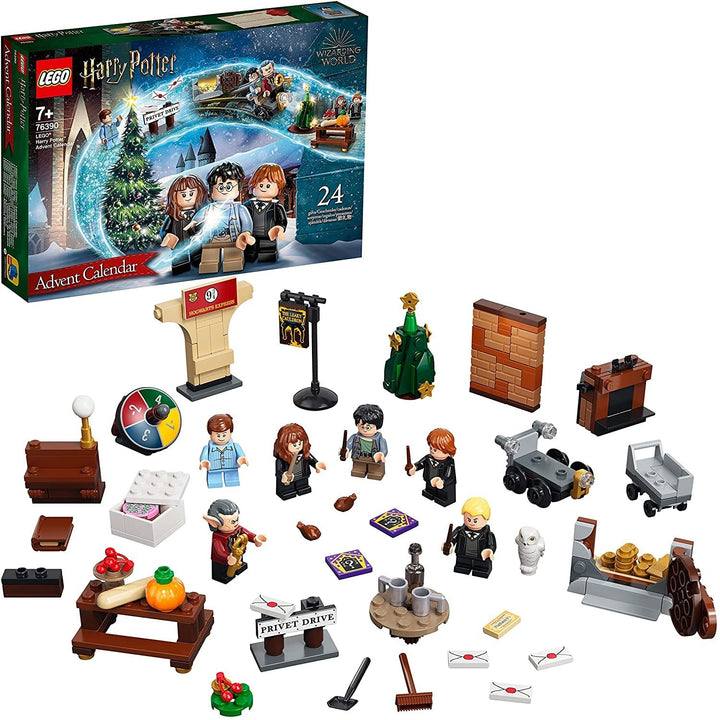 LEGO 76390 Harry Potter Adventskalender 2021, Weihnachtskalender, Kinder ab 7 Jahren mit 6 Minifigur