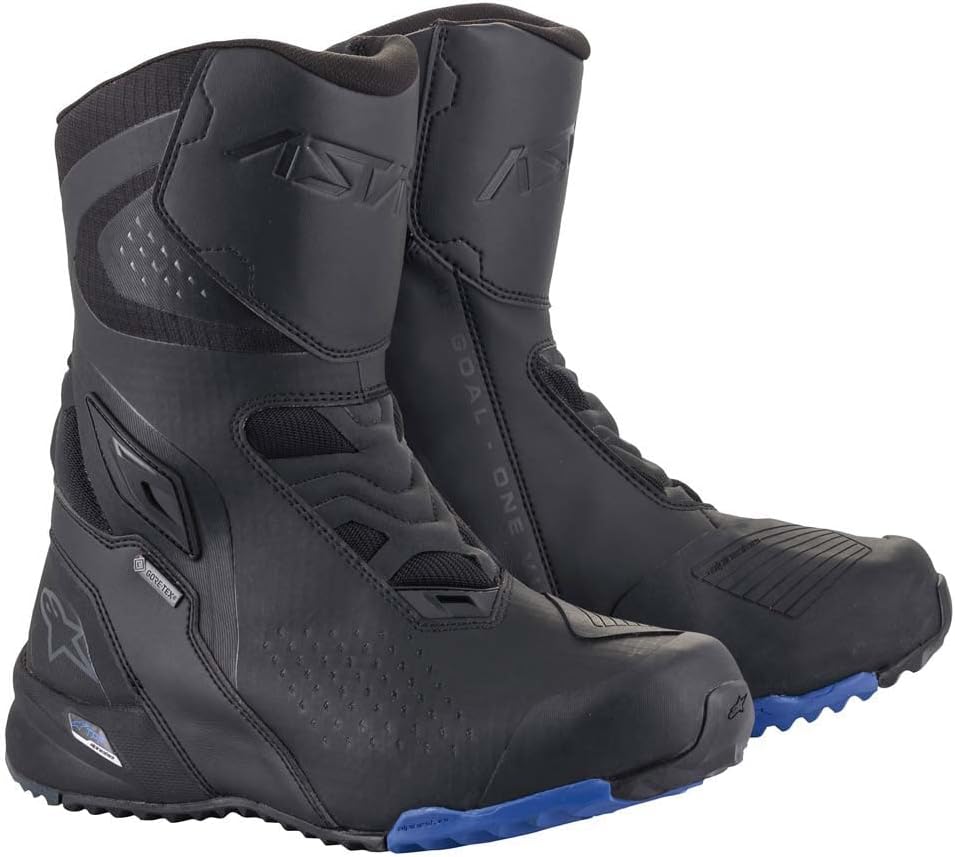Alpinestars Unisex Rt-8 Gore-tex Boots Black/BlueSchuhe, 42 EU Black Blue