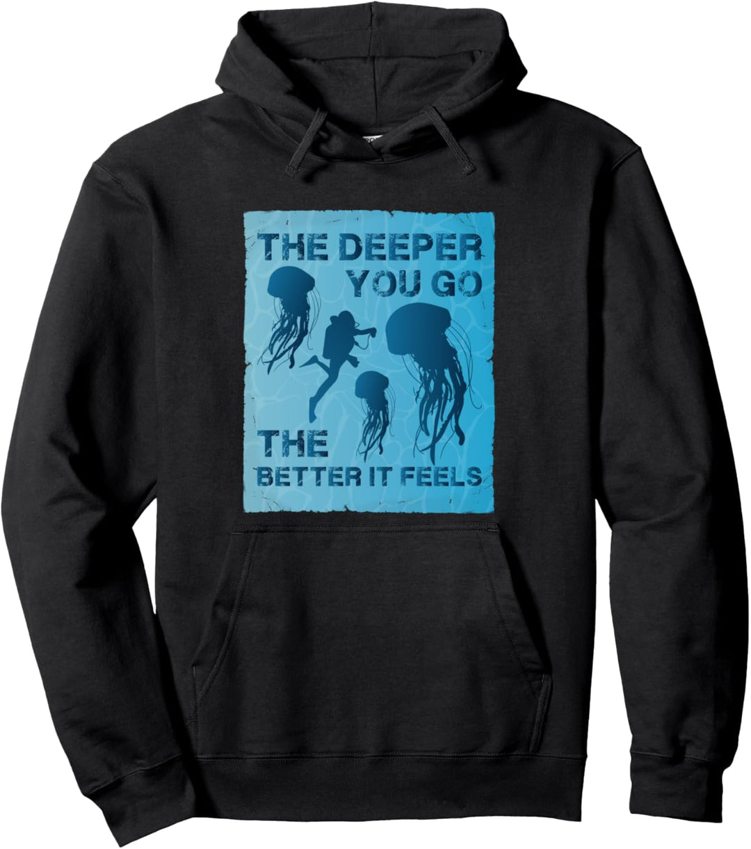 Taucher Tauchen Tiefseetauchen Gerätetauchen Geschenk Pullover Hoodie