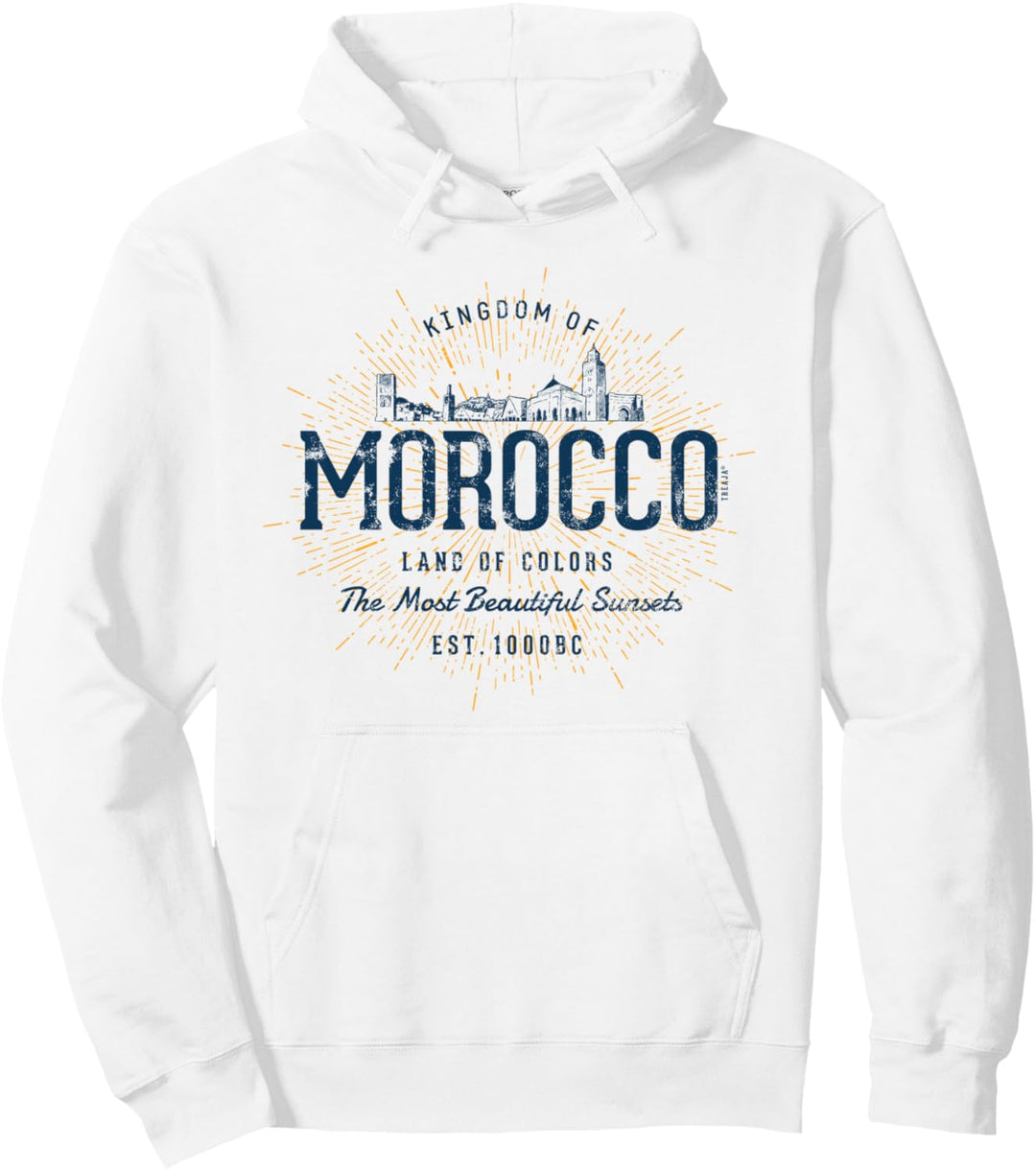 Morocco Retro Stil Vintage Marokko Pullover Hoodie