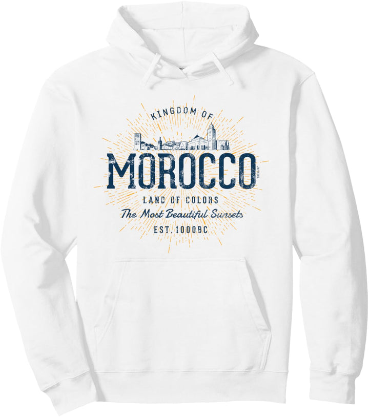 Morocco Retro Stil Vintage Marokko Pullover Hoodie