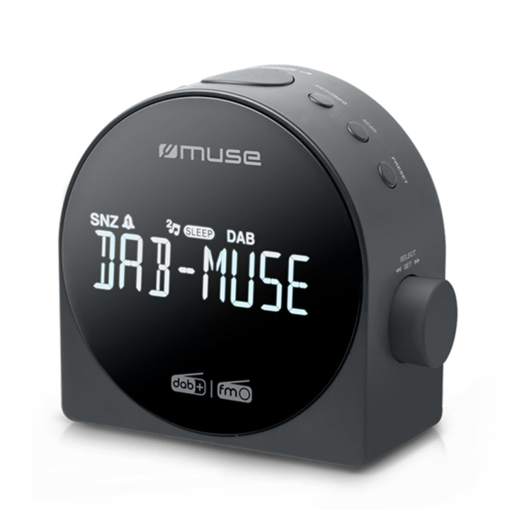 MUSE M-185CDB schwarz Uhrenradio DAB+ DUAL-Alarm Radiowecker digital