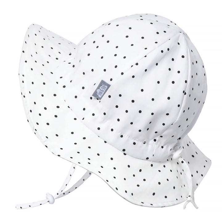 Jan &amp; Jul Grow-with-Me Baumwoll-Flapper Sonnenhut für Babys und Kinder 0-6 Monate Punkte, 0-6 Monate