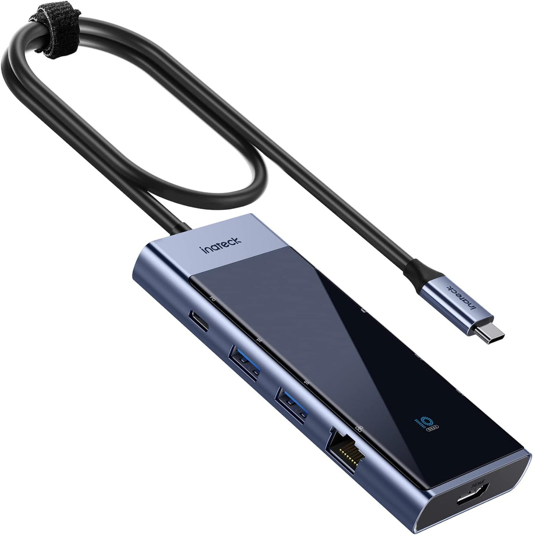 Inateck USB C Hub mit 10 Anschlüssen, USB 3.2 Gen 2 Geschwindigkeit, 50 cm Kabel, HB2026