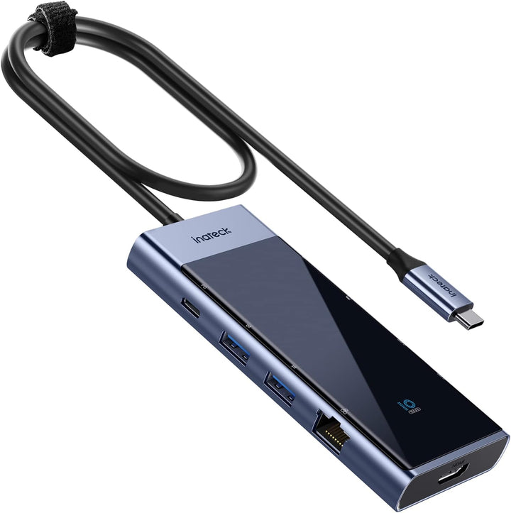 Inateck USB C Hub mit 10 Anschlüssen, USB 3.2 Gen 2 Geschwindigkeit, 50 cm Kabel, HB2026
