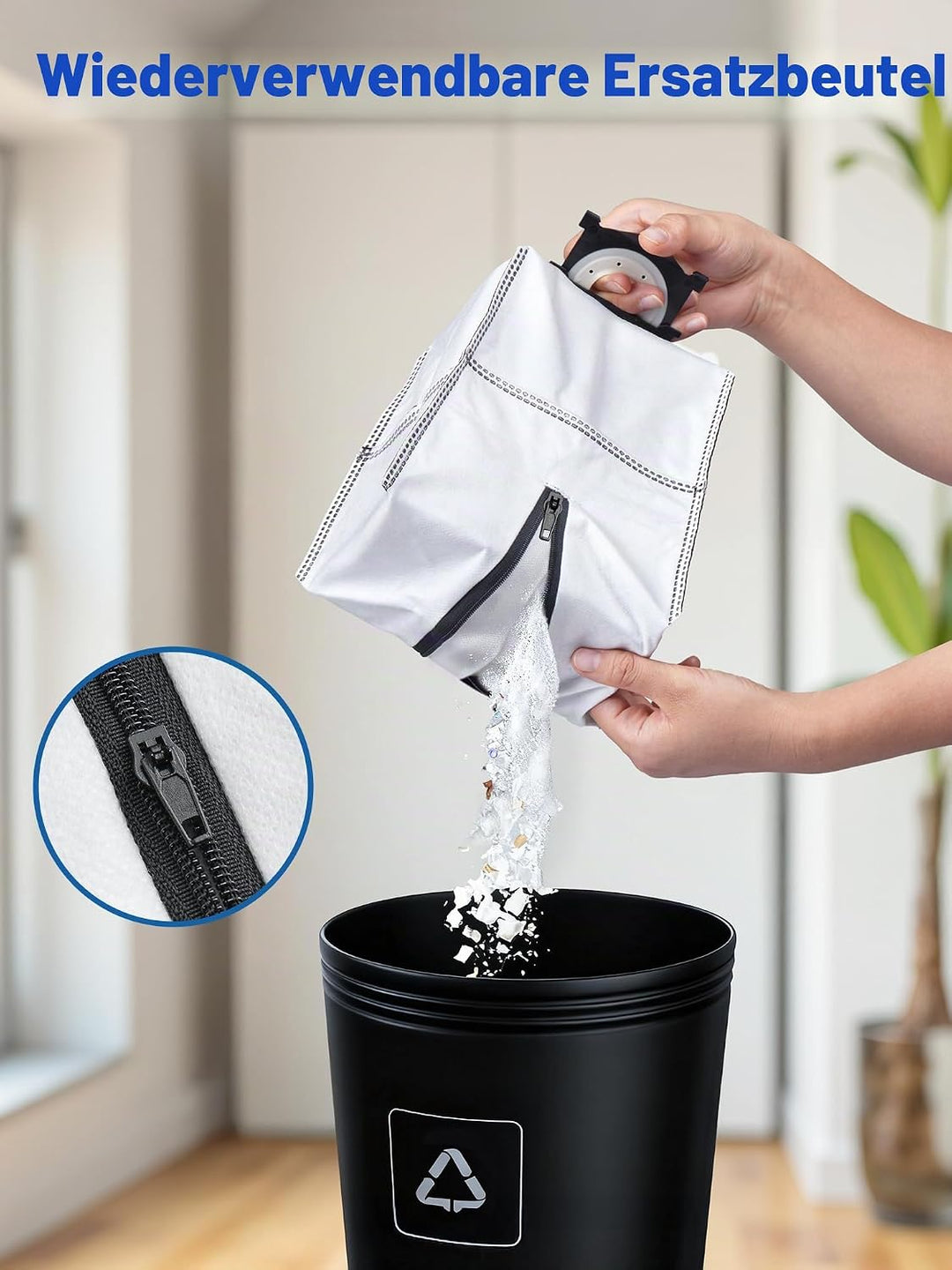 Wiederverwendbare Staubbeutel für Ecovacs Deebot X9 Pro Omni/X8 Pro Omni/T50 Pro Omni Gen2/T50 Omni