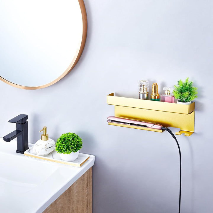 Föhnhalter Wand Ohne Bohren, Föhn und Glätteisen Halterung Für Styler Lockenstab Zubehör, Fönhalteru