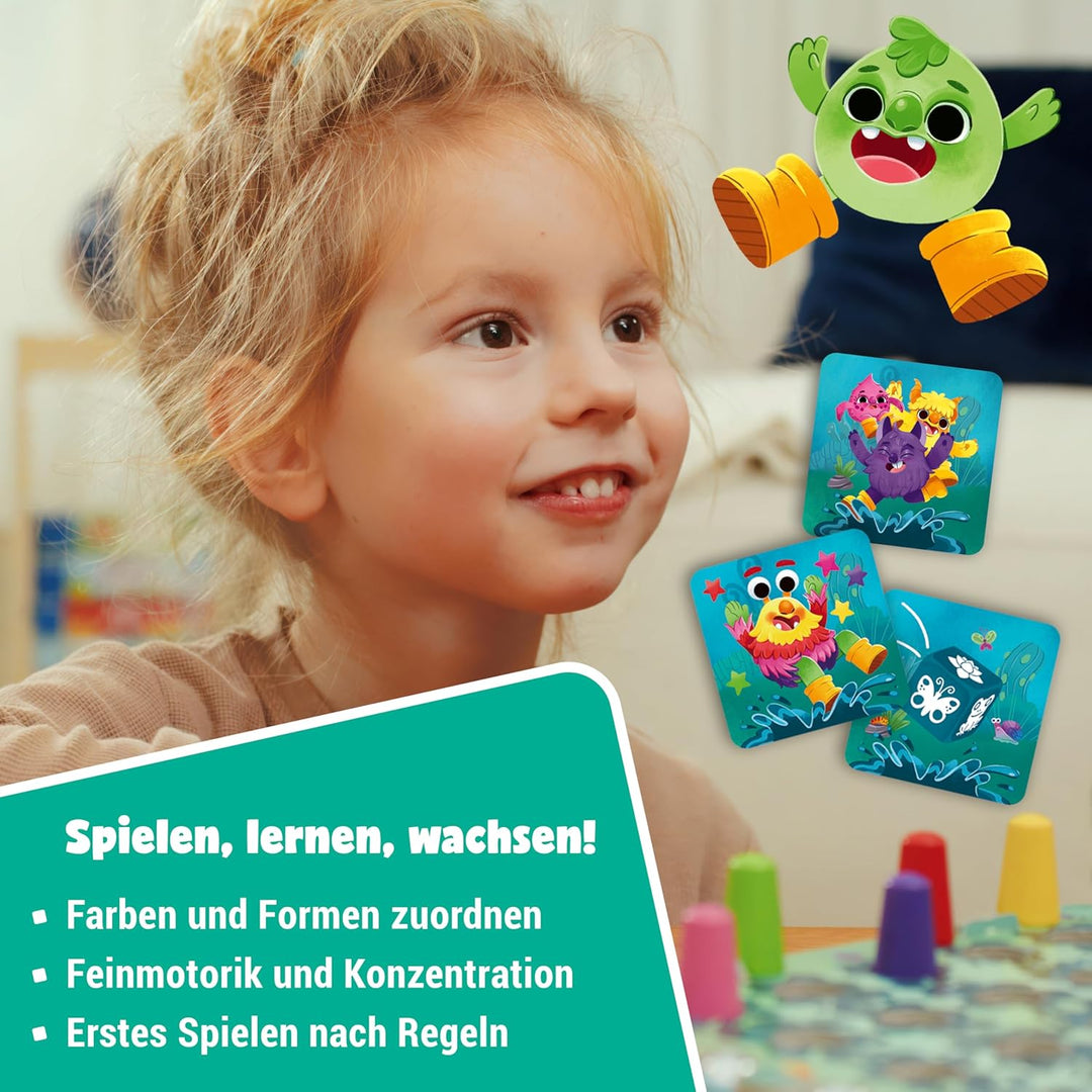 Ravensburger 12010001 Matsch Quatsch - Meine ersten Spiele: Kinderspiele, Spiele ab 3 Jahre, Laufspi