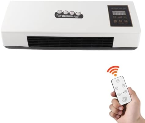 Dioche Wandmontierter Air Cooler - Kleiner Tragbarer Wand-Luftkühler mit Kühlen/Heizen, Timer und Fe