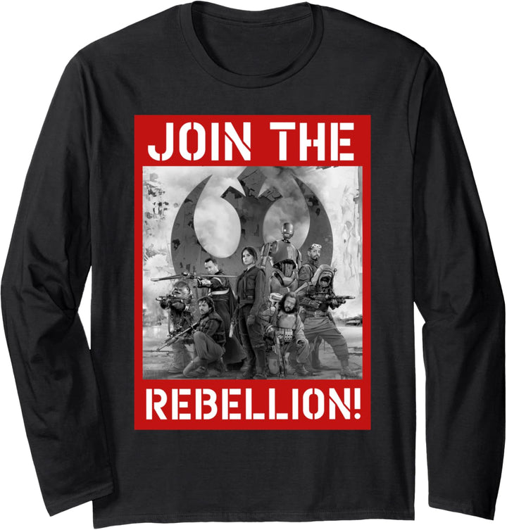 Star Wars Rogue One Join the Rebellion Poster Langarmshirt