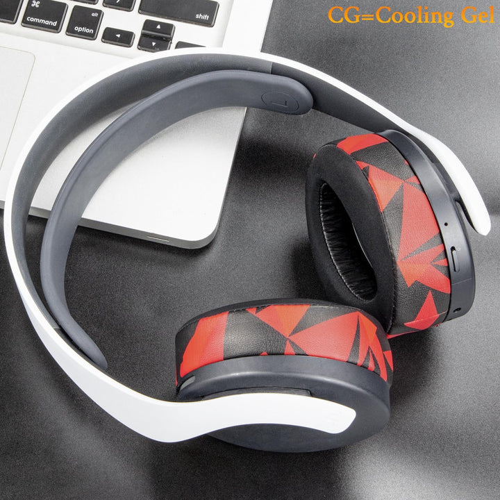 SOULWIT Kühlgel Ersatz Polster Ohrpolster für Sony PS 5 Puls PS5 3D Wireless Headset, Ersatzpolster