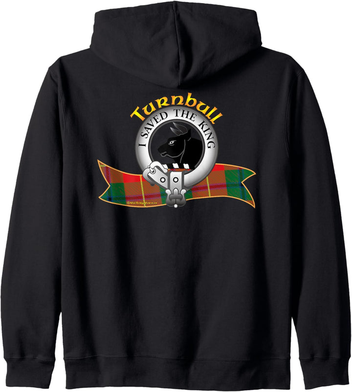 Turnbull Clan Tartan Wappen Kapuzenjacke