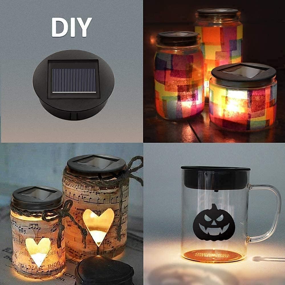Solarleuchten Ersatz 7cm/8cm,solar Einmachglas Led Einsatz,ersatz Solarmodul Für Gartenleuchten (8cm