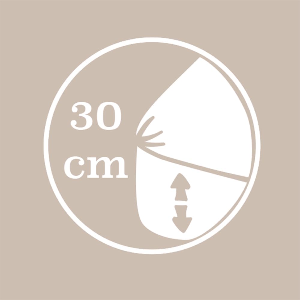 Duquennoy &amp; Lepers - Spannbettlaken, Spannhöhe: 30 cm, Perkal, 80 Fäden/cm², 160 x 200 cm, Weiss 160