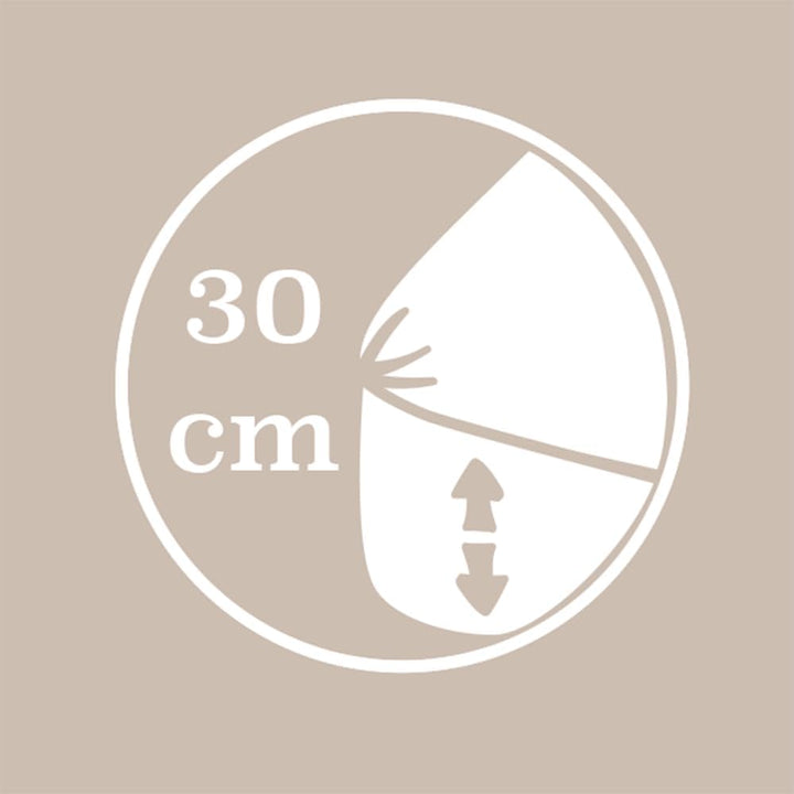 Duquennoy &amp; Lepers - Spannbettlaken, Spannhöhe: 30 cm, Perkal, 80 Fäden/cm², 160 x 200 cm, Weiss 160