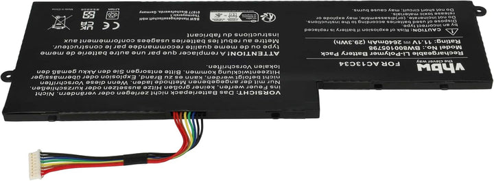 vhbw Akku kompatibel mit Acer Aspire V5-122P-0600, V5-122P-0607, V5-122P-0637, V5-122P-0643 Notebook