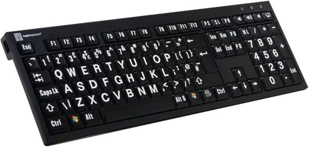 LogicKeyboard LKB-LPWB-BJPU-FR Tastatur, XL-Print Nero on (PC) Schwarz/Weiss