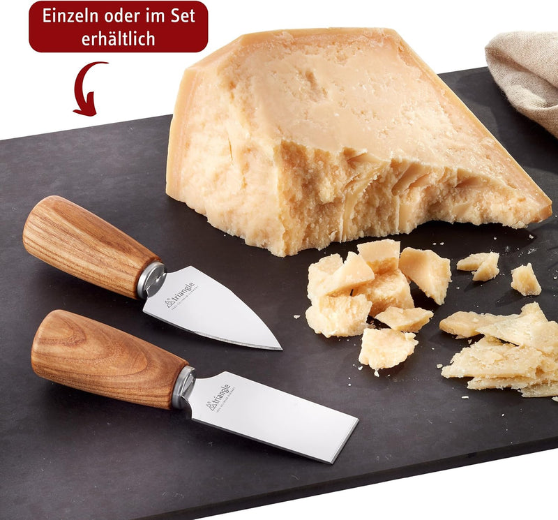 triangle 86 182 00 00 Parmesanmesser Soul spitz mit Esche-Griff zum Spalten und Brechen von Hartkäse