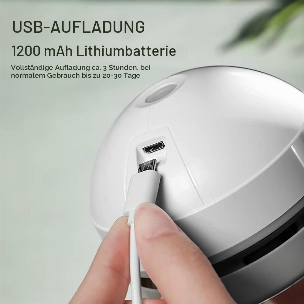 Tischstaubsauger,Tragbar Kabellos Mini Staubsauger USB Wiederaufladbar 360° Drehbar Mini Handstaubsa