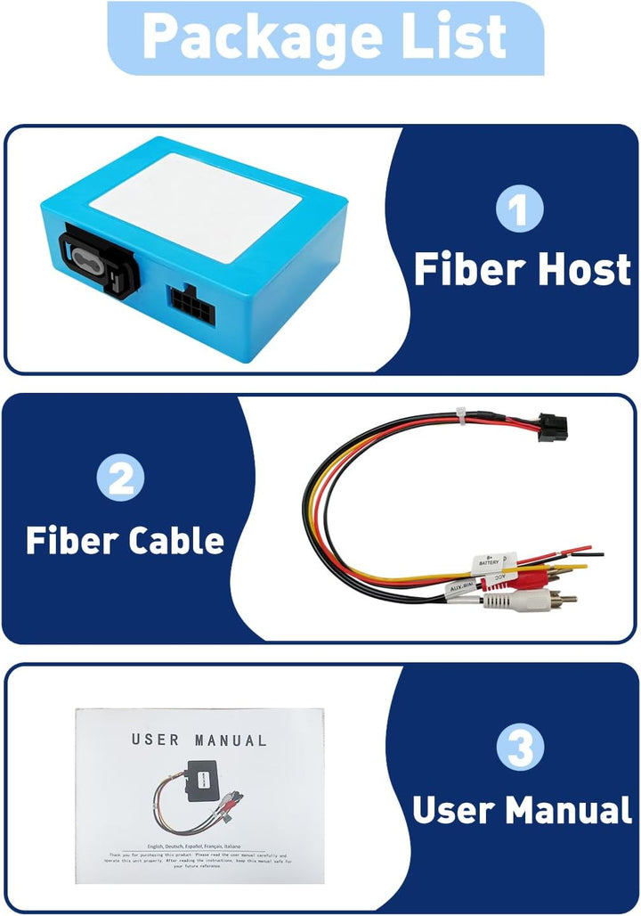 Glasfaser Decoder, für Mercedes Benz ML GL R Serie Glasfaser Decoder Meist Box für Andriod Autoradio