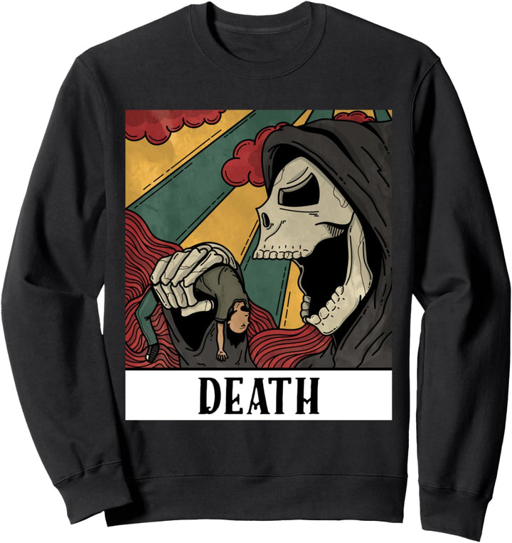 Grim Reaper Skeleton Tarot Card Blackcraft Men Women Sweatshirt