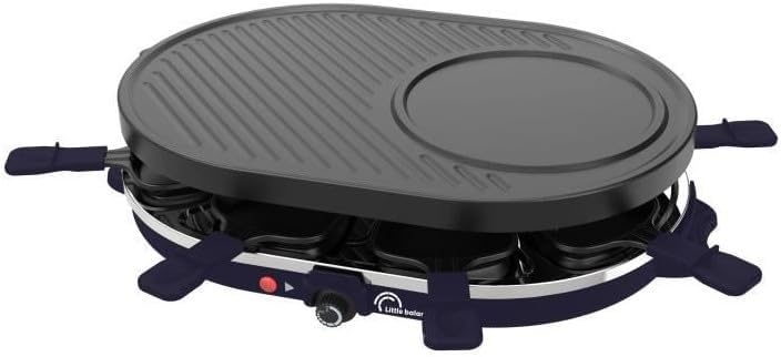 LITTLE BALANCE Raclette-Maker, Multi-Käse, 1200 W, für 8 Personen, abnehmbarer Grill/Crepe, Mitterna