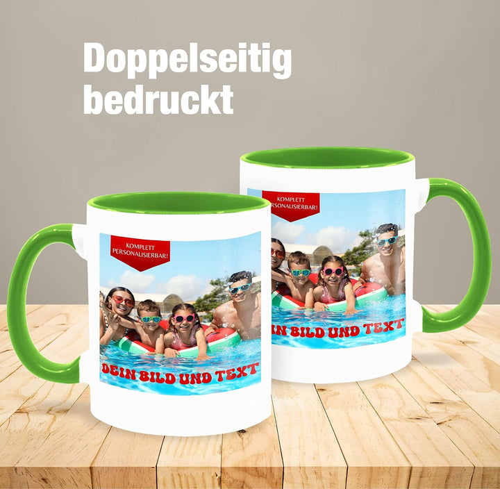 Tasse Tassen 325ml - Geschenk mit eigenem Foto und Text personalisiert I Eigenes Bild I Custom Photo
