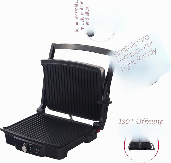 ARDES - Professionelles elektrisches Grillgerät 1500W Elektrischer Kontaktgrill für Brötchen und Pia
