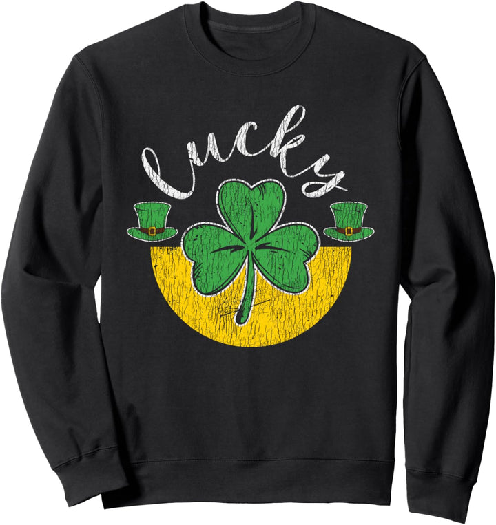 Glückliches Irisches Kleeblatt St. Patrick's Day Lucky Gift Sweatshirt
