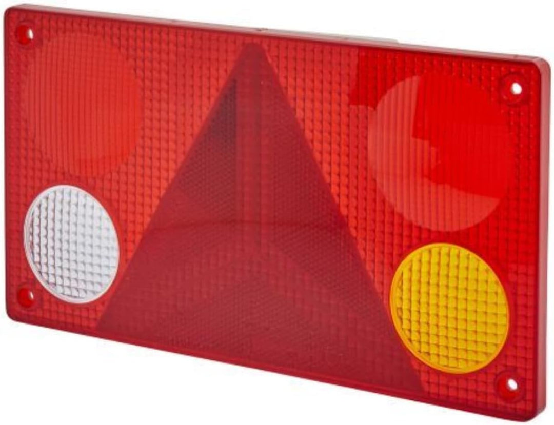 HELLA - Heckleuchte - Glühlampe - Anbau/geschraubt - Lichtscheibenfarbe: mehrfarbig - Stecker: Flach