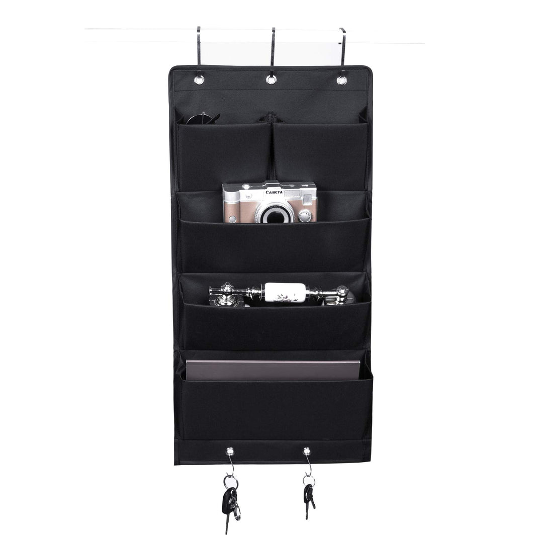 Hängeorganizer Tür Schrank Organizer aus Oxford Tuch Faltbar Hängeregal mit 5 Haken für Handtücher,