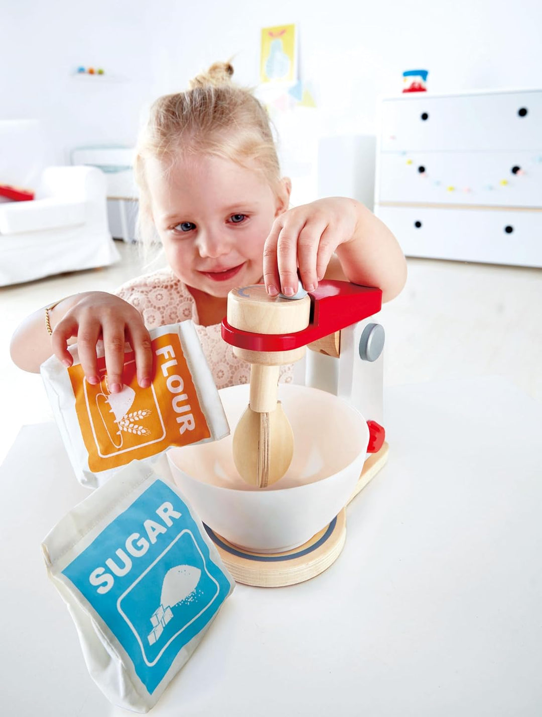 Hape E3147 Mixer + Rührer, Weiss
