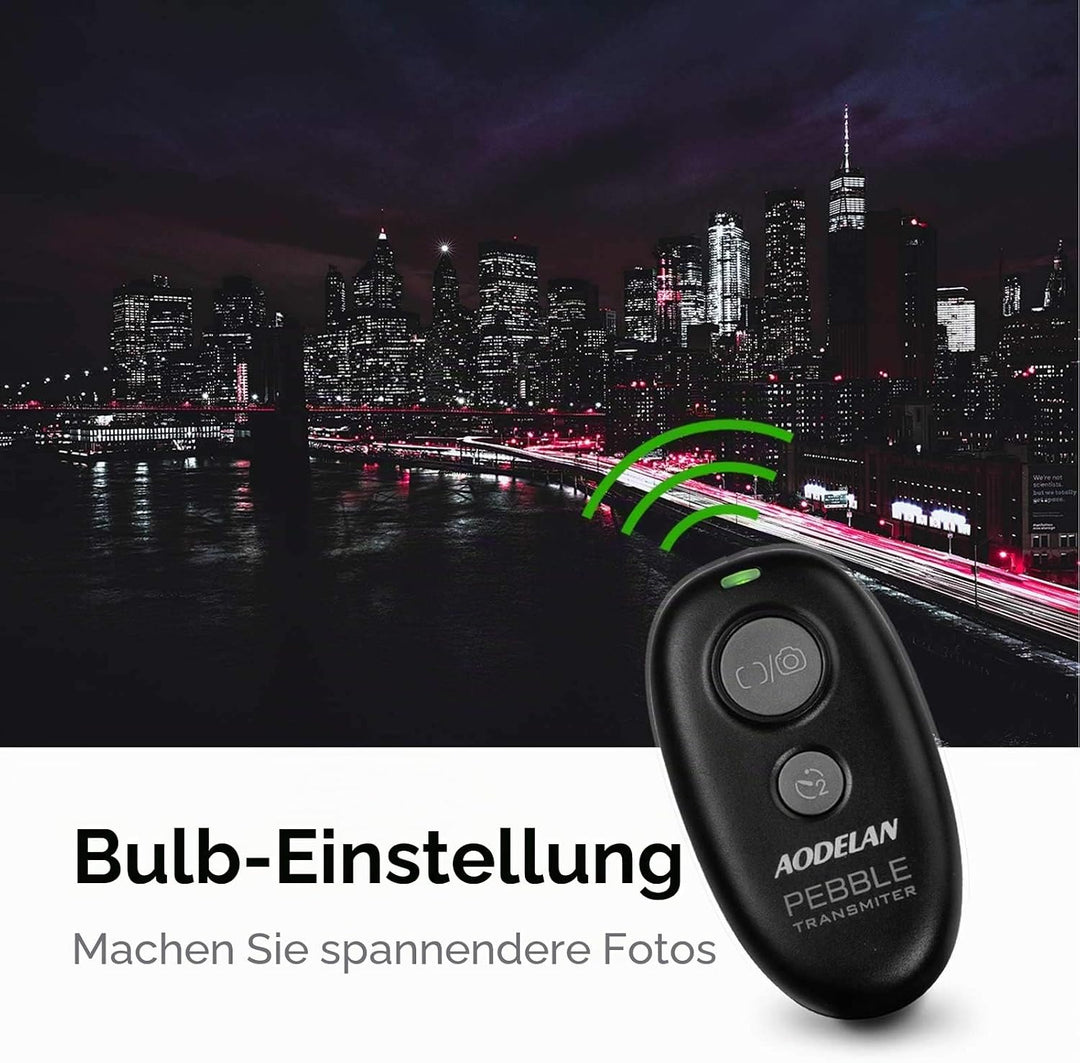 AODELAN Kabellose Fernauslöser Kamera Fernbedienung für Nikon Df, Z7, Z6, D750, D5600, D7500, D850,