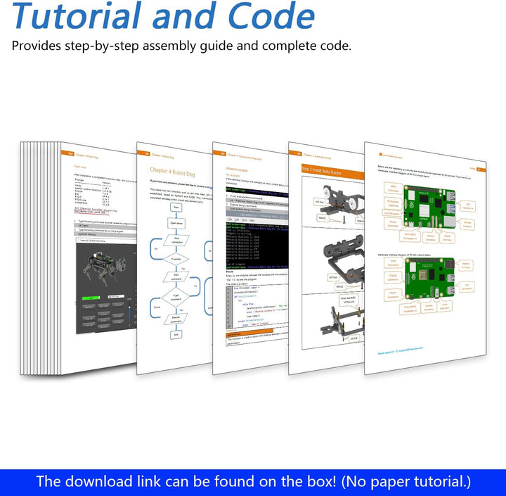 Freenove Robot Dog Kit for Raspberry Pi 4 B 3 B+ B A+, Walking, Self Balancing, Ball Tracing, Face R
