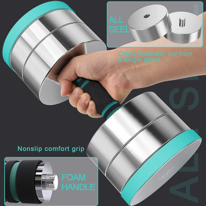 Dripex Hanteln Set, Hantel 2er Set oder Einzeln aus Stahl 2,5kg, 5kg, 7,5kg, 10kg, 15kg, 25kg, 30kg,