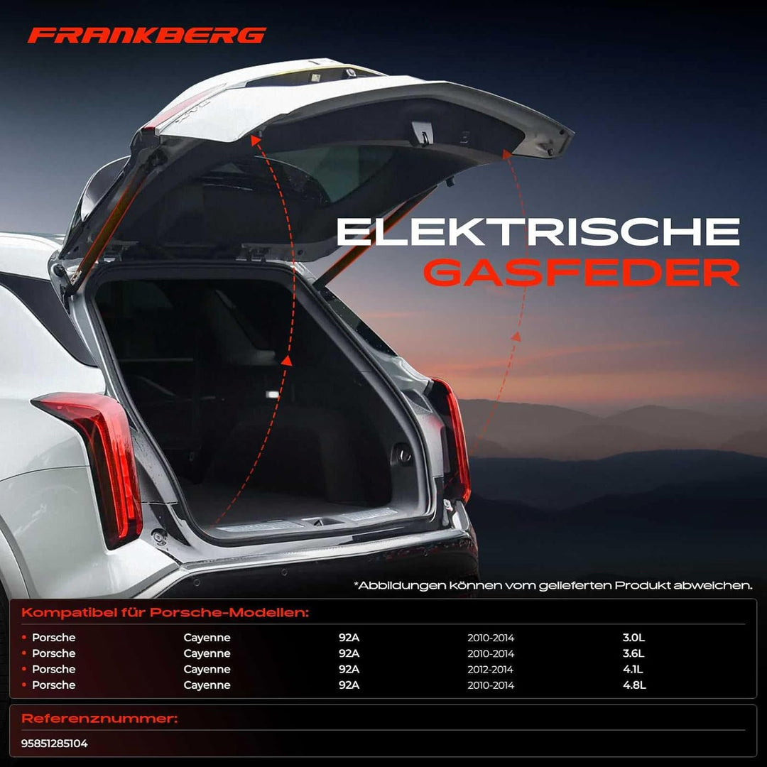 Frankberg 2x Elektrische Gasfeder Gasdruckfeder Heckklappe Links Rechts Kompatibel mit C.a.y.e.n.n.e