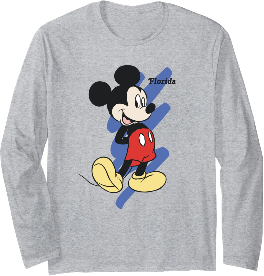 Disney Mickey Mouse Florida Blue Langarmshirt