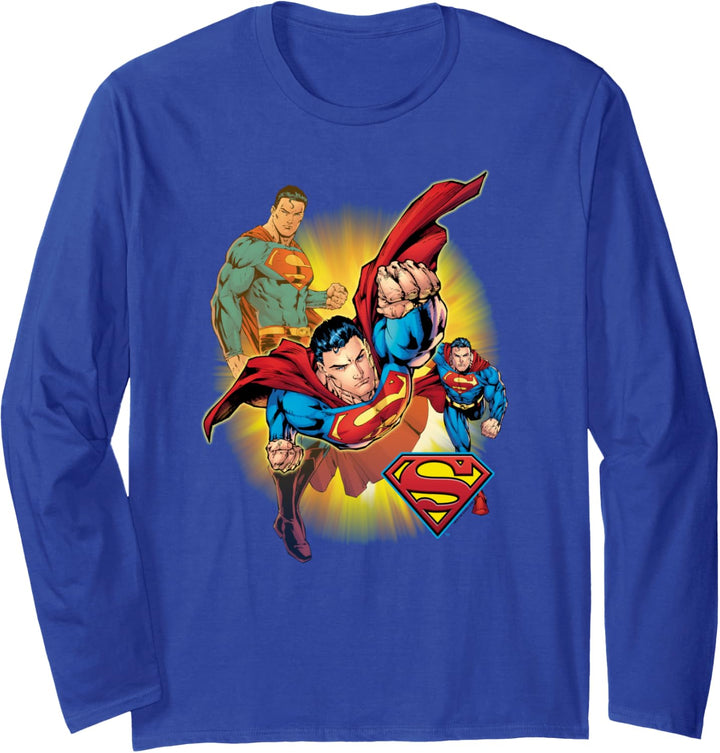 Superman Collage Langarmshirt