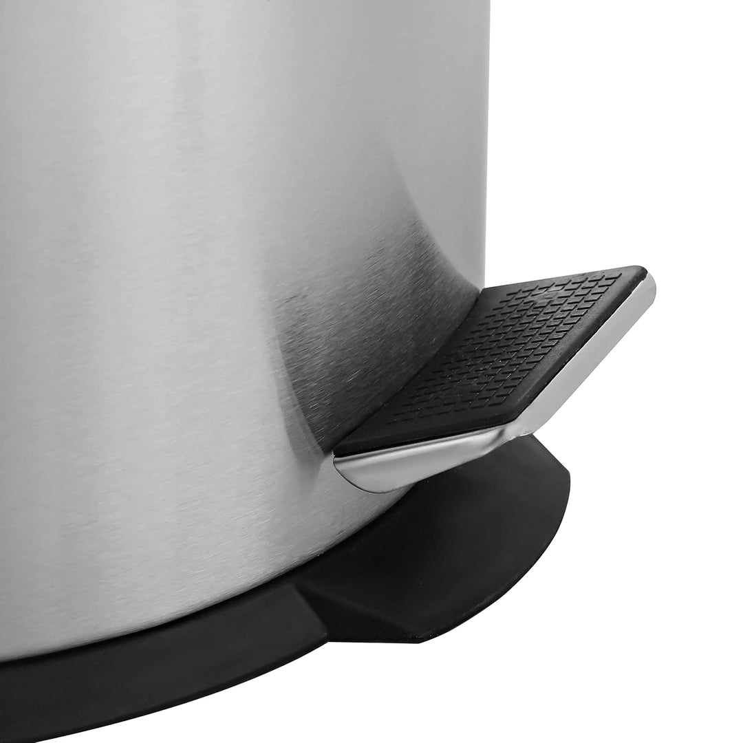 Ribelli 30L Mülleimer aus Edelstahl, Treteimer mit Inneneimer, Soft Closing Mülltrennung Abfalleimer