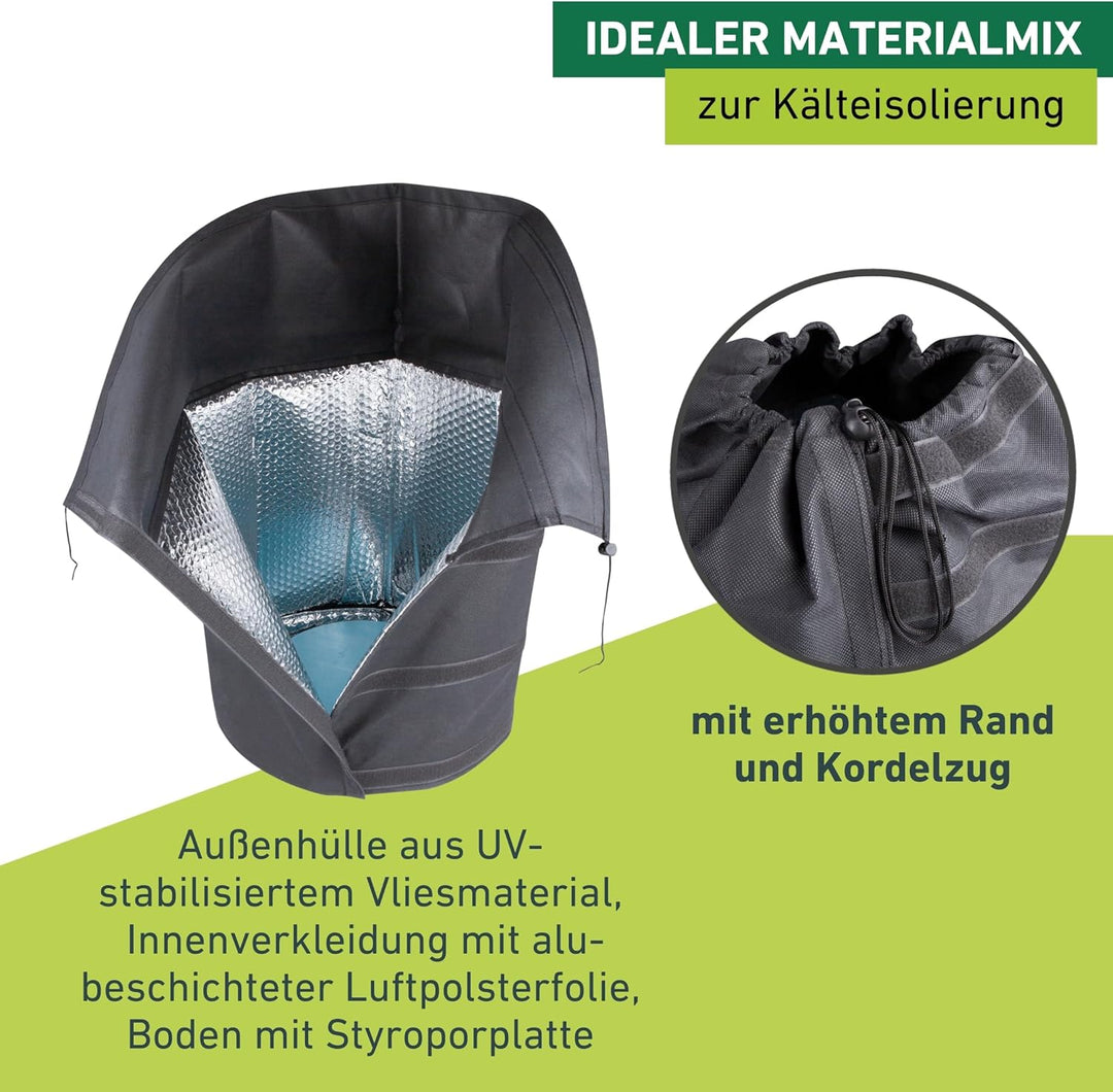 Winter-Topfschutz SUPERPROTECT XL, Thermo Pflanzkübel, Winterschutz für Topfpflanzen, Frostschutz Kü